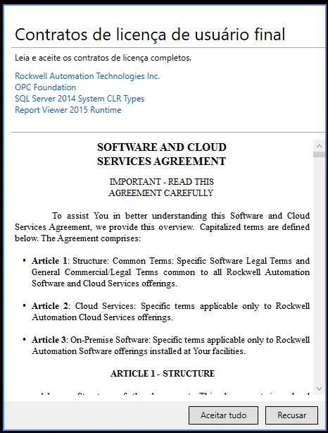 Aceite os termos CCW 22