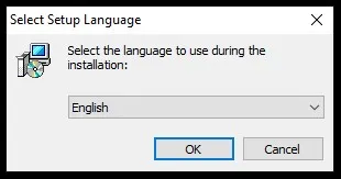 Seleção Idioma de Instalação