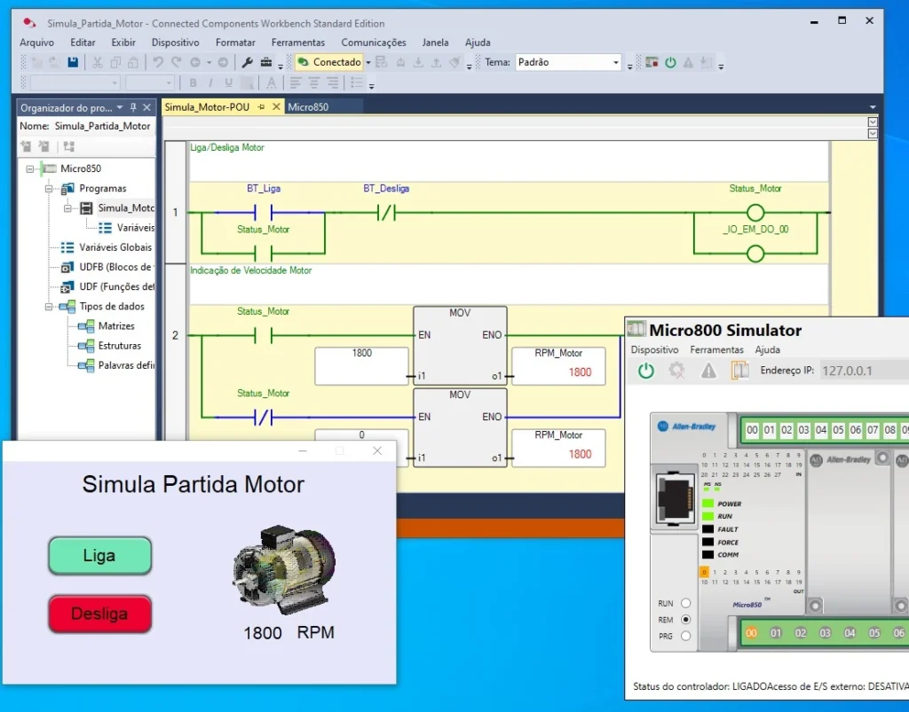 Simulação CLP e IHM