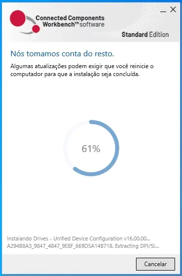 Processo de instalação CCW 22
