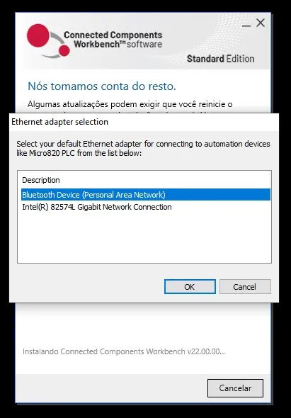 Seleção de Adaptador de Rede