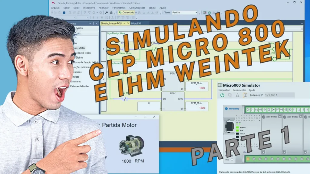 Simulando CLP Micro800 e IHM Weintek - Parte 1